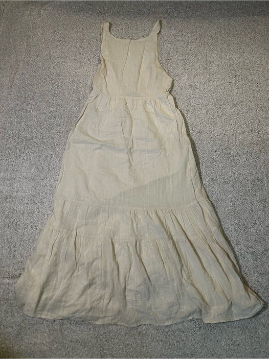 Zara Dresses & Skirts - Zara Open Back Cottagecore Bohemian tiered maxi dress size S